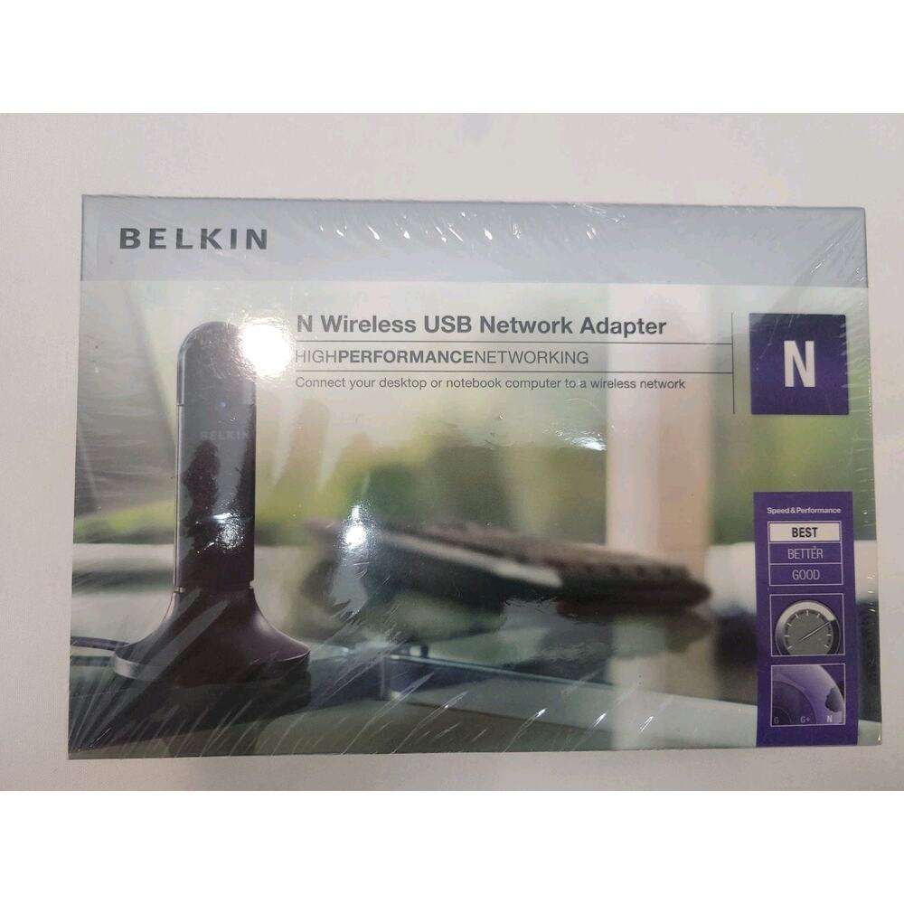 BELKIN N Wireless USB Adapter Enhanced Speed & Coverage P58560- C F5D8053